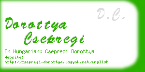 dorottya csepregi business card